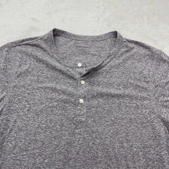 Untuckit Womens Blouse Large Gray Short Sleeve Camping Hiking Outdoor - Picture 6 of 11